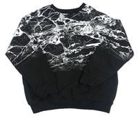 Černo-bílá vzorovaná mikina H&M