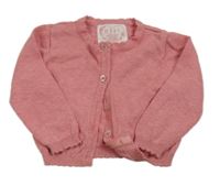 Růžový propínací svetr Primark