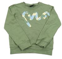 Khaki mikina s logem Money