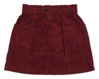 Červená manšestrová sukně Next