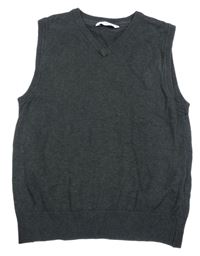 Tmavošedá svetrová vesta M&S