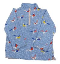 Světlemodrá puntíkovaná mikina s koníky Joules 