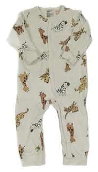Bílý overal se zvířátky H&M