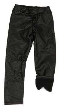 Černé potažené legíny Calzedonia