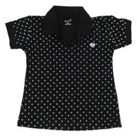 Černé polo tričko Blue Heart 