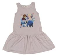 Světlefialové šaty s Frozen H&M