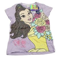 Světlefialové tričko s Belle zn. Disney