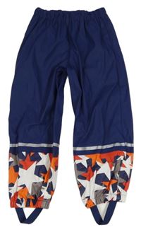 Tmavomodré nepromokavé kalhoty s hvězdičkami lupilu