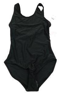 Nové - černé jednodílné plavky s logem Slazenger