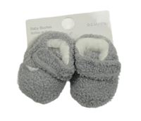 Nové - šedé huňaté zateplené capáčky St. Bernard vel. 15