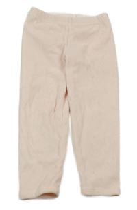 Světlerůžové plyšové legíny 