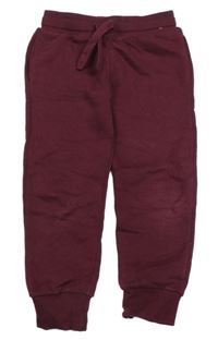 Vínové tepláky H&M