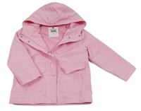 Světlerůžová šusťáková jarní bunda s kapucí F&F