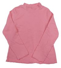 Růžový žebrovaný rolák H&M