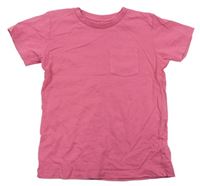 Růžové tričko s kapsičkou Next