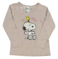 Pudrové triko se Snoopym H&M