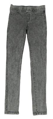 Šedé tregíny riflového vzhledu H&M