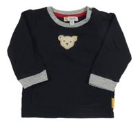 Tmavomodrá mikina s medvědem Steiff