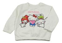 Bílá mikina s Hello Kitty Primark