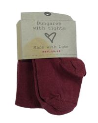 Nové - Vínové třpytivé punčocháče Next