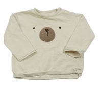 Světlebéžová lehká mikina s medvědem George