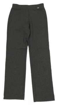 Tmavošedé melírované teplákové kalhoty s přívěskem George