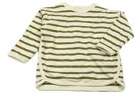 Béžovo-khaki pruhovaná mikina John Lewis