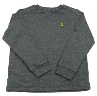 Černé melírované mikinotriko s nášivkou Next