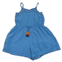 Modrý kraťasový overal s madeirou Next