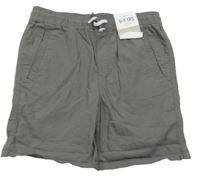 Nové - Šedé plátěné kraťasy Denim Co.