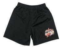 Černé kraťasy s Bleskem McQueenem