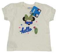 Nové - Bílé tričko s Minnie Disney