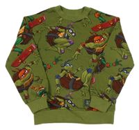 Khaki mikina s Želvami Ninja H&M