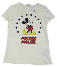 Nové - Bílé tričko s Mickeym H&M