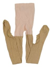 Růžovo-zlaté punčocháče H&M