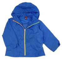 Modrá lehká šusťáková bunda s kapucí H&M