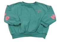 Zelená oversize mikina se srdíčkem George