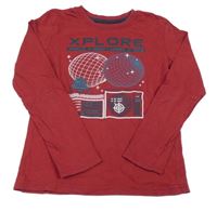 Vínové triko s potiskem Pepperts