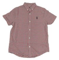 Tmavomodro-červená kostičkovaná košile Next