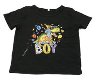 Černé tričko s dinem 