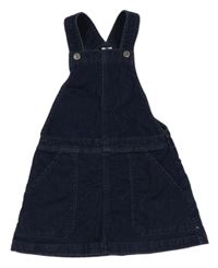 Tmavomodré riflové laclové šaty 