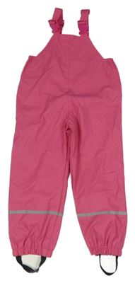 Růžové nepromokavé podšité laclové kalhoty Kiki&Koko