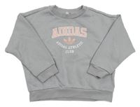 Šedá mikina s logem Adidas