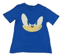 Modré tričko se Sonicem H&M