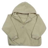 Béžová fleecová mikina s kapucí Primark