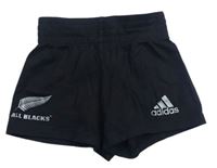 Černé bavlněné kraťasy s logem - All Blacks zn. Adidas