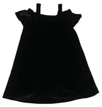 Černé sametové šaty Next