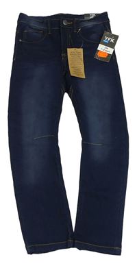 Tmavomodré slim fit rifle Y.F.K.