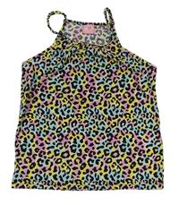 Černo-barevný top s leopardím vzorem Kiki&Koko