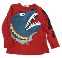 Červené triko s pejskem H&M